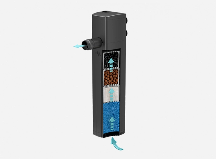 Aquatlantis filtre interne Cleansys 900 pour aquarium de 140 à 200